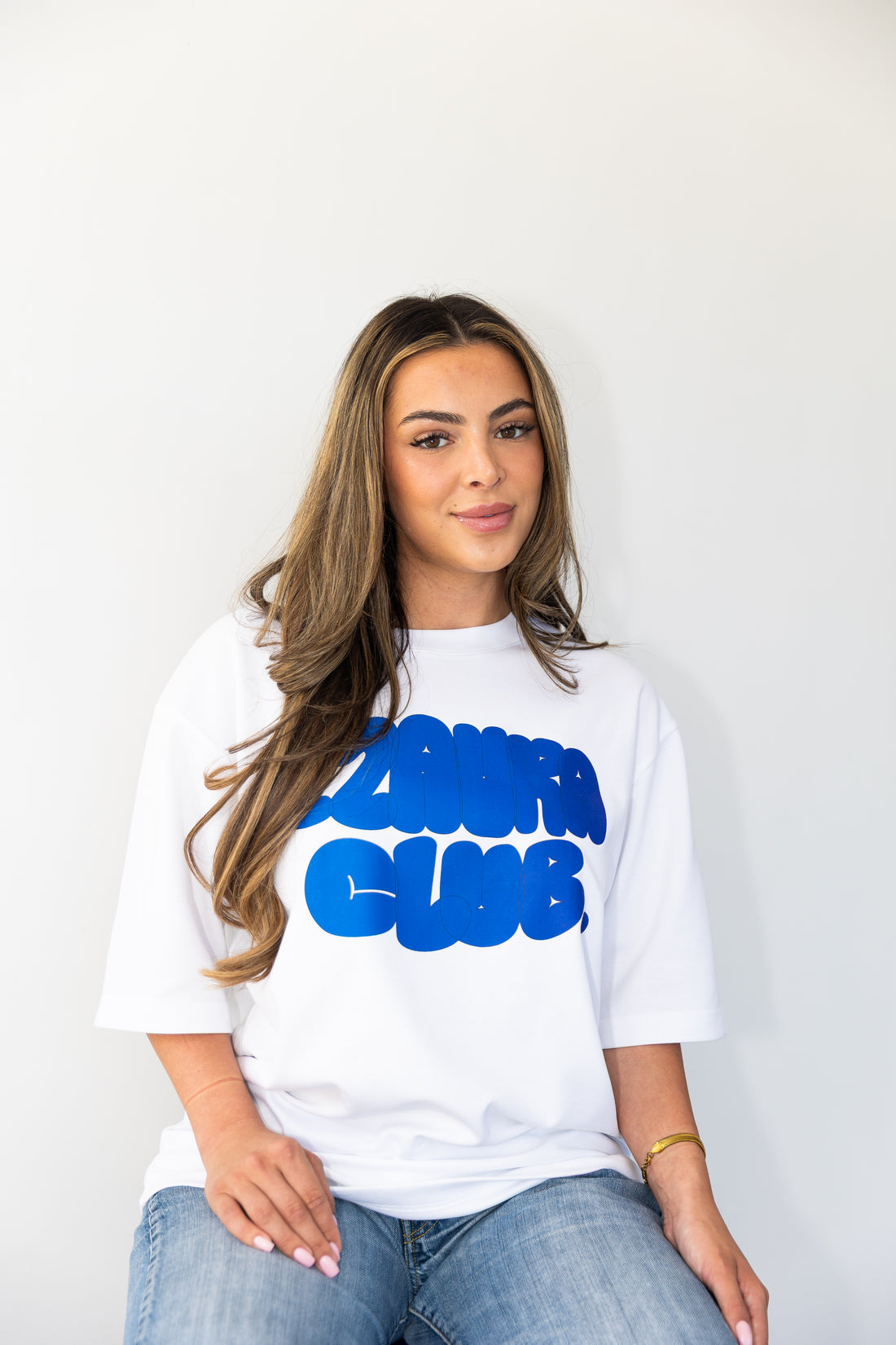 22AURA Oversized Tee - Blue