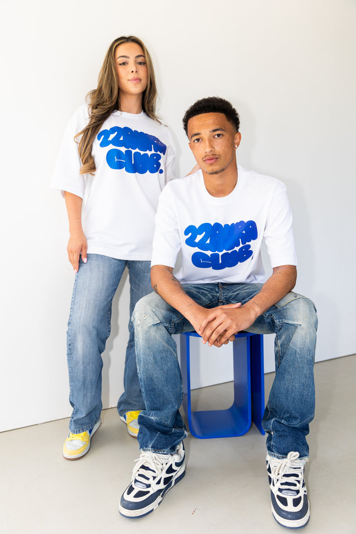 22AURA Oversized Tee - Blue