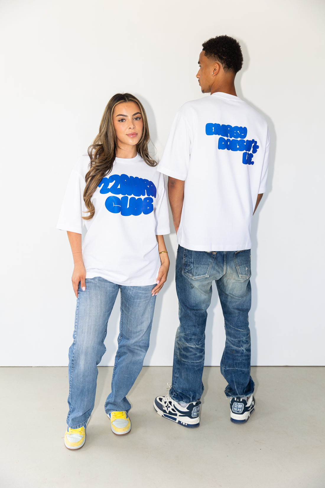 22AURA Oversized Tee - Blue