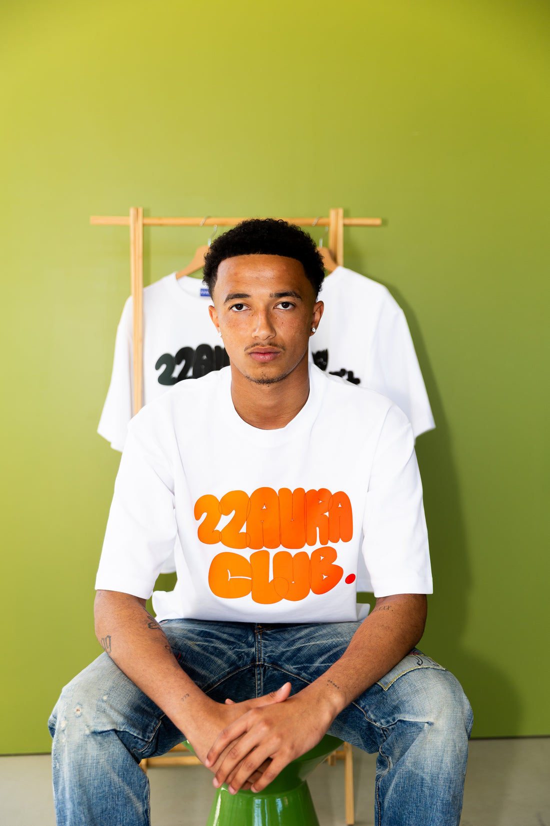22AURA Oversized Tee – Orange