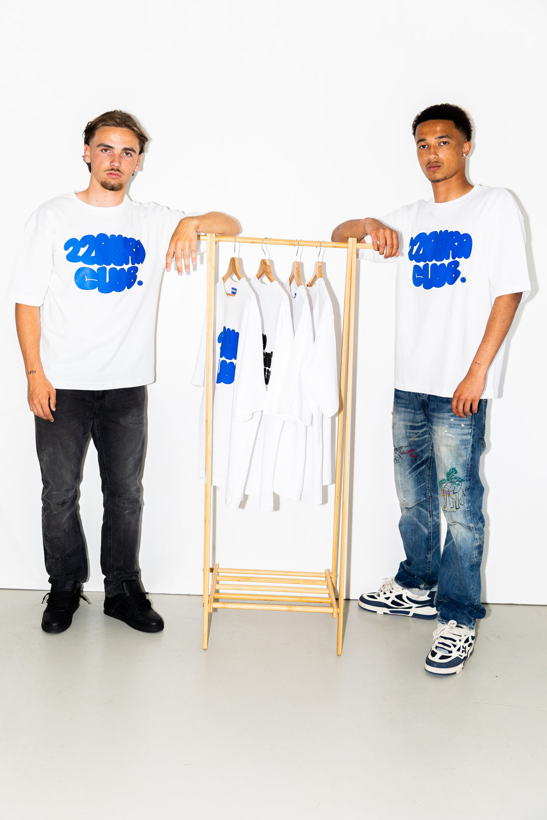 22AURA Oversized Tee - Blue